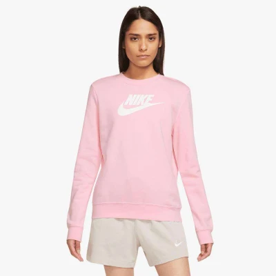 BLUSÂO NIKE NSW CLUB FLC GX STD CREW FEMININO - Rosa