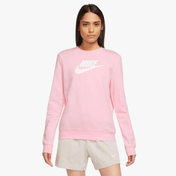 BLUSÂO NIKE NSW CLUB FLC GX STD CREW FEMININO - Rosa