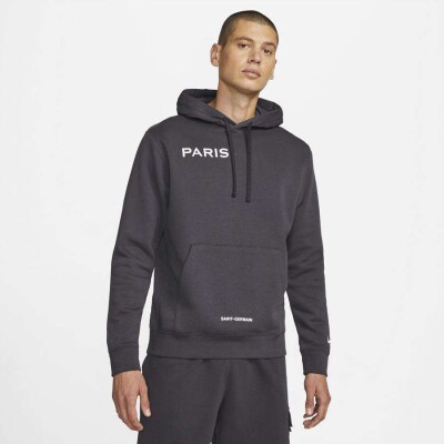 BLUSÃO NIKE NSW PSG CLUB HOODIE MASCULINO - Preto BLUSÃO NIKE NSW PSG CLUB HOODIE MASCULINO - Preto