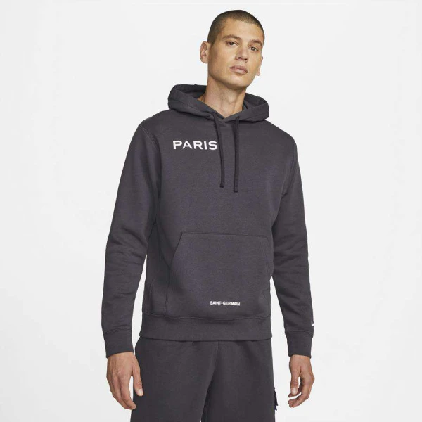 BLUSÃO NIKE NSW PSG CLUB HOODIE MASCULINO - Preto