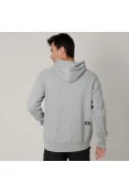 BLUSÃO NIKE SB ICON PULLOVER HOODIE MASCULINO - Cinza/branco