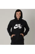 BLUSÃO NIKE SB ICON PULLOVER HOODIE MASCULINO - Preto/branco BLUSÃO NIKE SB ICON PULLOVER HOODIE MASCULINO - Preto/branco