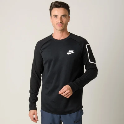 BLUSÃO NIKE SPORTSWEAR ADVANCE 15 FLEECE MASCULINO - Preto BLUSÃO NIKE SPORTSWEAR ADVANCE 15 FLEECE MASCULINO - Preto