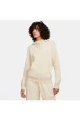 BLUSÃO NIKE SPORTSWEAR CLUB FLEECE FEMININO - Bege BLUSÃO NIKE SPORTSWEAR CLUB FLEECE FEMININO - Bege