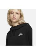 BLUSÃO NIKE SPORTSWEAR CLUB FLEECE FEMININO - Preto BLUSÃO NIKE SPORTSWEAR CLUB FLEECE FEMININO - Preto