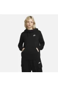 BLUSÃO NIKE SPORTSWEAR CLUB FLEECE FEMININO - Preto BLUSÃO NIKE SPORTSWEAR CLUB FLEECE FEMININO - Preto