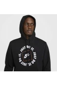 BLUSÃO NIKE SPORTSWEAR JUST DO IT MASCULINO - Preto BLUSÃO NIKE SPORTSWEAR JUST DO IT MASCULINO - Preto