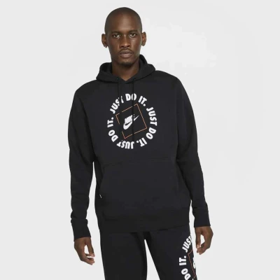 BLUSÃO NIKE SPORTSWEAR JUST DO IT MASCULINO - Preto BLUSÃO NIKE SPORTSWEAR JUST DO IT MASCULINO - Preto