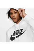 BLUSÃO NIKE SPOTSWEAR CLUB FLEECE MASCULINO - Branco/preto BLUSÃO NIKE SPOTSWEAR CLUB FLEECE MASCULINO - Branco/preto