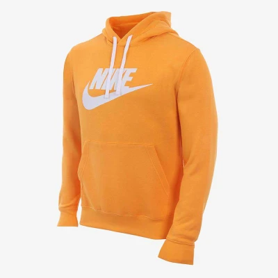 BLUSÃO NIKE SPOTSWEAR CLUB FLEECE MASCULINO - Laranja/branco
