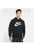 BLUSÃO NIKE SPOTSWEAR CLUB FLEECE MASCULINO - Preto/branco