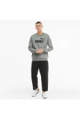 BLUSÂO PUMA BIG LOGO CREW MASCULINO - Grafite