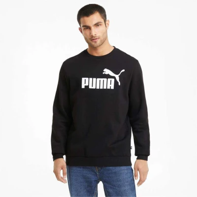 BLUSÂO PUMA BIG LOGO CREW MASCULINO - Preto