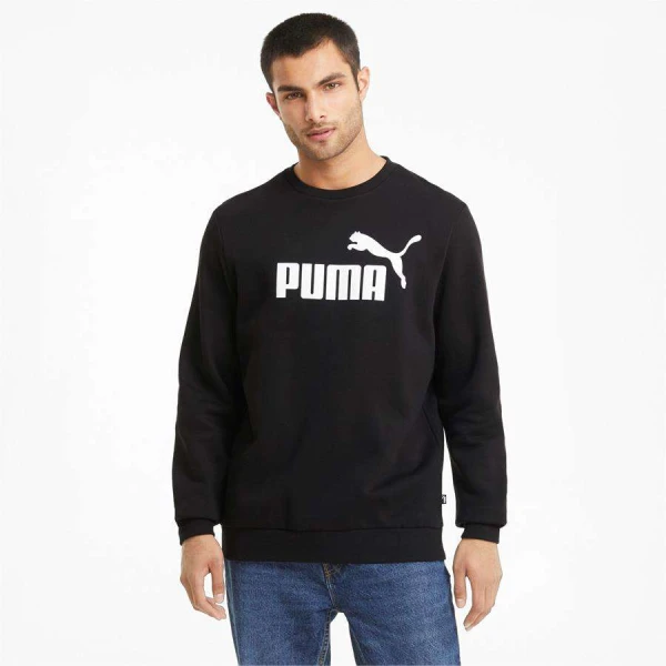 BLUSÂO PUMA BIG LOGO CREW MASCULINO - Preto