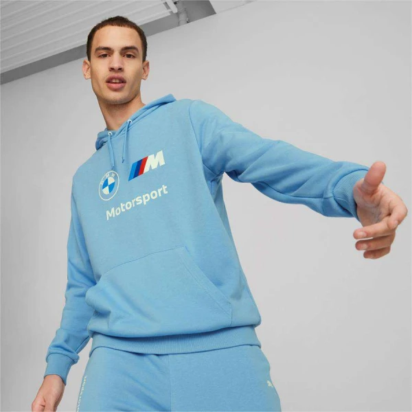 BLUSÂO PUMA BMW MMS ESS FT HOODIE MASCULINO - Azul