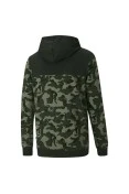 BLUSÃO PUMA CORE CAMO AOP HOODIE MASCULINO - Verde/preto