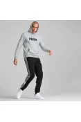BLUSÃO PUMA ESS+ 2 COL BIG LOGO HOODIE MASCULINO - Cinza BLUSÃO PUMA ESS+ 2 COL BIG LOGO HOODIE MASCULINO - Cinza