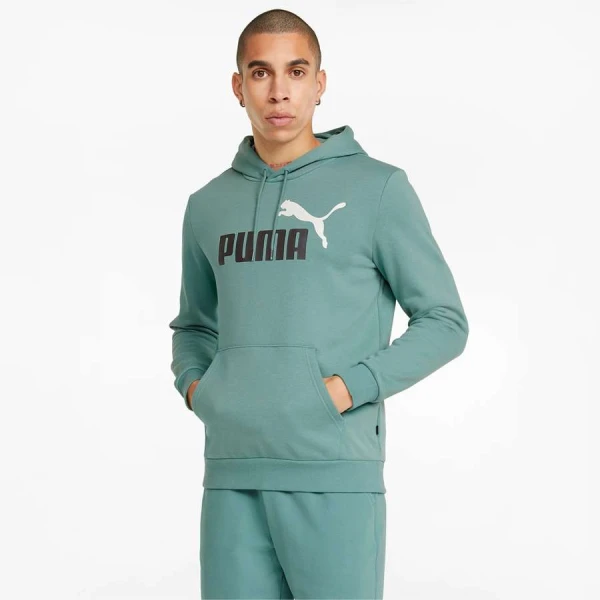 BLUSÃO PUMA ESS+ 2 COL BIG LOGO HOODIE MASCULINO - Verde BLUSÃO PUMA ESS+ 2 COL BIG LOGO HOODIE MASCULINO - Verde