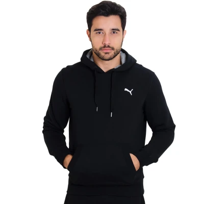BLUSÃO PUMA ESS HOODED SWEAT MASCULINO - Preto BLUSÃO PUMA ESS HOODED SWEAT MASCULINO - Preto