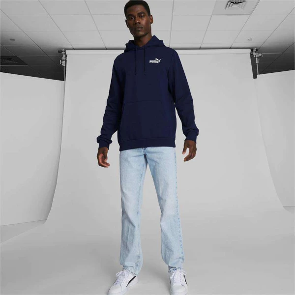 BLUSÃO PUMA ESS SMALL LOGO HOODIE FL MASCULINO - Marinho BLUSÃO PUMA ESS SMALL LOGO HOODIE FL MASCULINO - Marinho