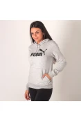 BLUSÃO PUMA ESSENTIALS FLEECE HOODY FEMININO - Cinza BLUSÃO PUMA ESSENTIALS FLEECE HOODY FEMININO - Cinza