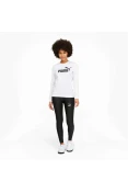 BLUSÃO PUMA ESSENTIALS LOGO CREW FEMININO - Branco