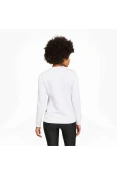 BLUSÃO PUMA ESSENTIALS LOGO CREW FEMININO - Branco