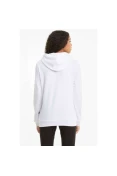 BLUSÃO PUMA ESSENTIALS LOGO HODDIE FEMININO - Branco/preto