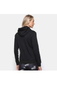 BLUSÃO PUMA ESSENTIALS LOGO HODDIE FEMININO - Preto/branco