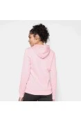 BLUSÃO PUMA ESSENTIALS LOGO HODDIE FEMININO - Rosa/branco