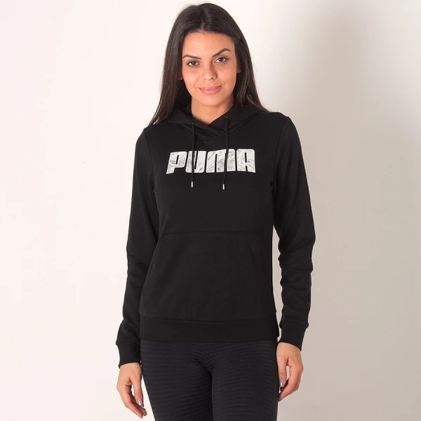 BLUSÃO PUMA GRAPHIC HOODY FEMININO - Preto