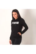 BLUSÃO PUMA GRAPHIC HOODY FEMININO - Preto