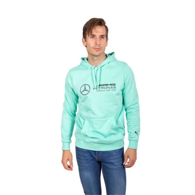 BLUSÃO PUMA MERCEDES MAPF1 ESS FLEECE HOODIE MASCULINO - Verde