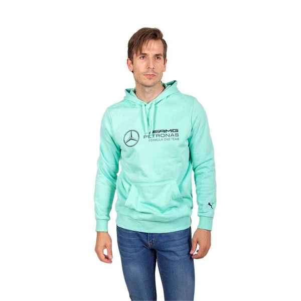 BLUSÃO PUMA MERCEDES MAPF1 ESS FLEECE HOODIE MASCULINO - Verde