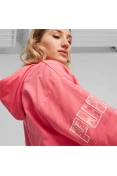 BLUSÃO PUMA POWER COLORBLOCK SUMMER HOODIE FEMININO - Pink