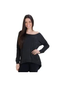 BLUSÃO RAINHA YASMIN FEMININO - Chumbo BLUSÃO RAINHA YASMIN FEMININO - Chumbo
