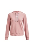 BLUSÂO UNDER ARMOUR RIVAL TERRY HOODI FEMININO - Rosa