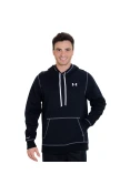 BLUSÃO UNDER ARMOUR STORM COTTON PULLOVER MASCULINO - Preto/branco