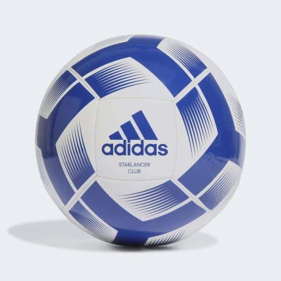 BOLA ADIDAS CAMPO STARLANCER CLUB - Branco/azul