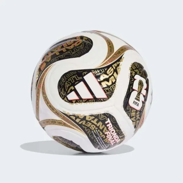 BOLA ADIDAS MINI TRIONDA FINAL COPA DO MUNDO 2026 - Branco/dourado