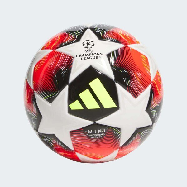 BOLA ADIDAS MINI UCL 3RD - Branco/vermelho
