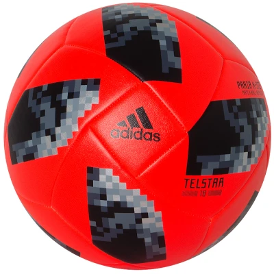 BOLA ADIDAS TELSTAR 18 PRAIA XCITE - Laranja/preto