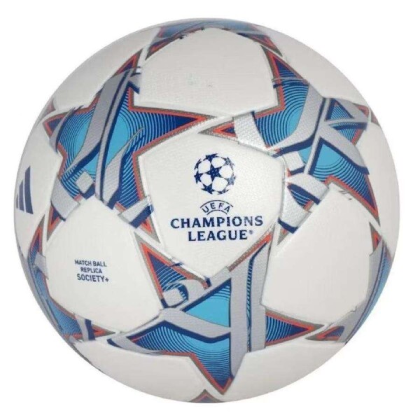 BOLA ADIDAS UEFA CHAMPIONS LEAGUE SOCIETY 23/24 - Branco/azul