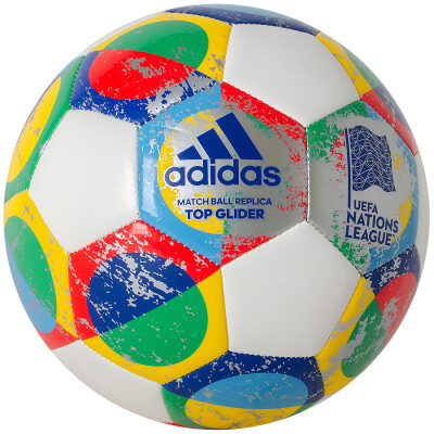 BOLA ADIDAS UEFA NATIONS LEAGUE TOP GLIDER - Branco/azul