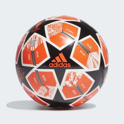 BOLA CAMPO ADIDAS FINALE 21 20TH ANNIVERSARY UCL CLUBE - Preto/vermelho
