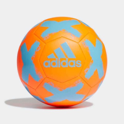 BOLA DE FUTEBOL CAMPO ADIDAS STARLANCER CLUB - Laranja/azul