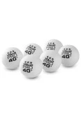 BOLA DE TÊNIS DE MESA BRANCA 3 ESTRELAS 6 UNIDADES VOLLO - Branco