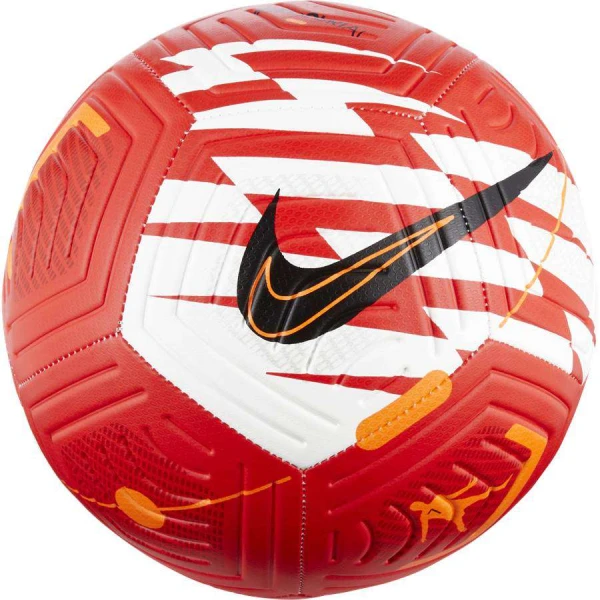 BOLA FUTEBOL DE CAMPO NIKE CR7 STRIKE - Vermelho/branco