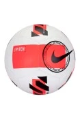 BOLA FUTEBOL DE CAMPO NIKE PITCH - Branco/vermelho