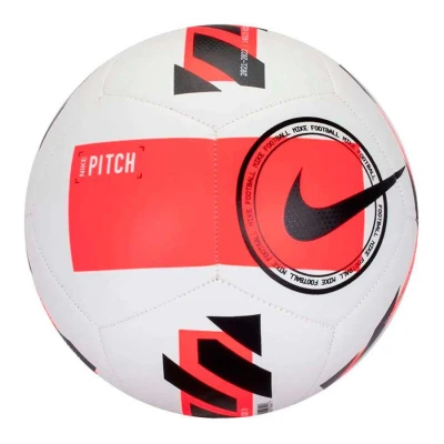 BOLA FUTEBOL DE CAMPO NIKE PITCH - Branco/vermelho
